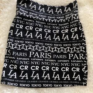 Black and White Fashion Mini skirt🖤🤍